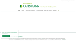 Desktop Screenshot of chiropraxis-landmann.de